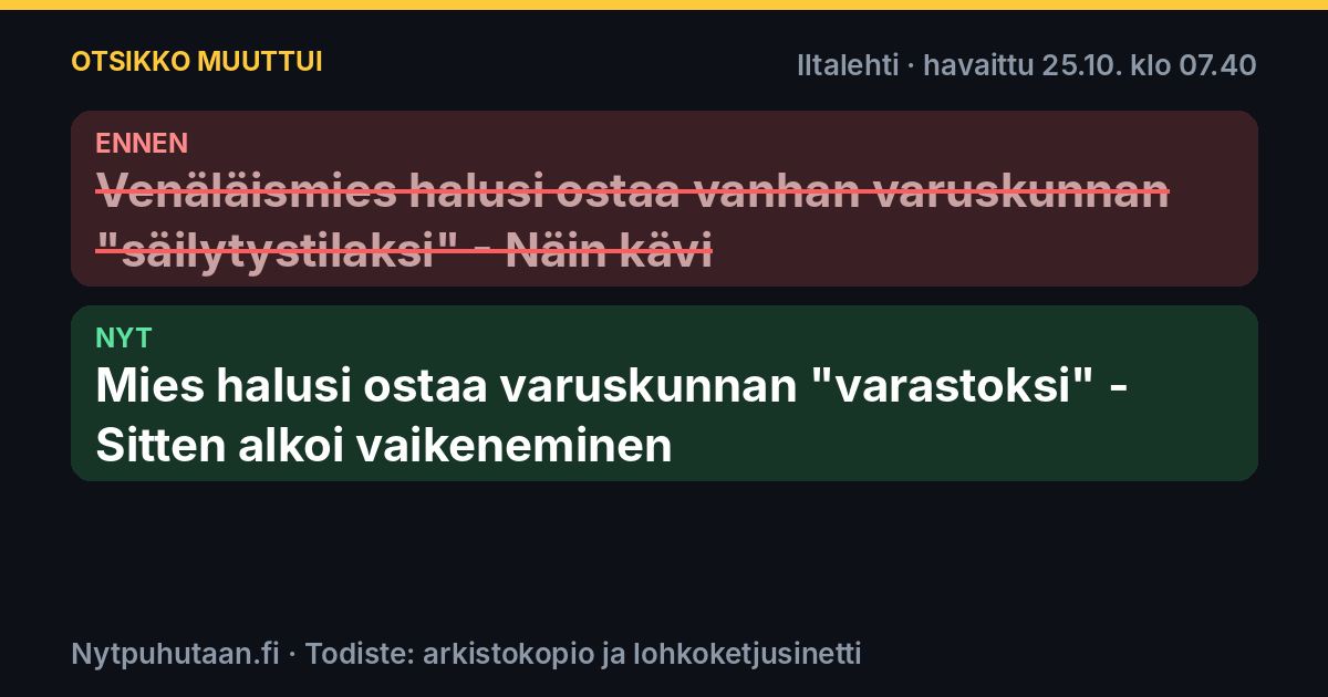 Ennen: Venäläismies halusi ostaa vanhan varuskunnan ”säilytystilaksi” – Näin kävi. Nyt: Mies halusi ostaa varuskunnan ”varastoksi” – Sitten alkoi vaikeneminen
